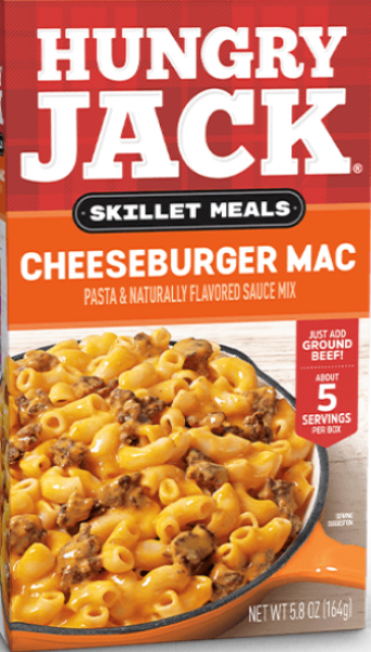HUNGRY JACK 'Cheeseburger Mac' Pasta & Naturallay Flavored Sauce Mix 164 gr